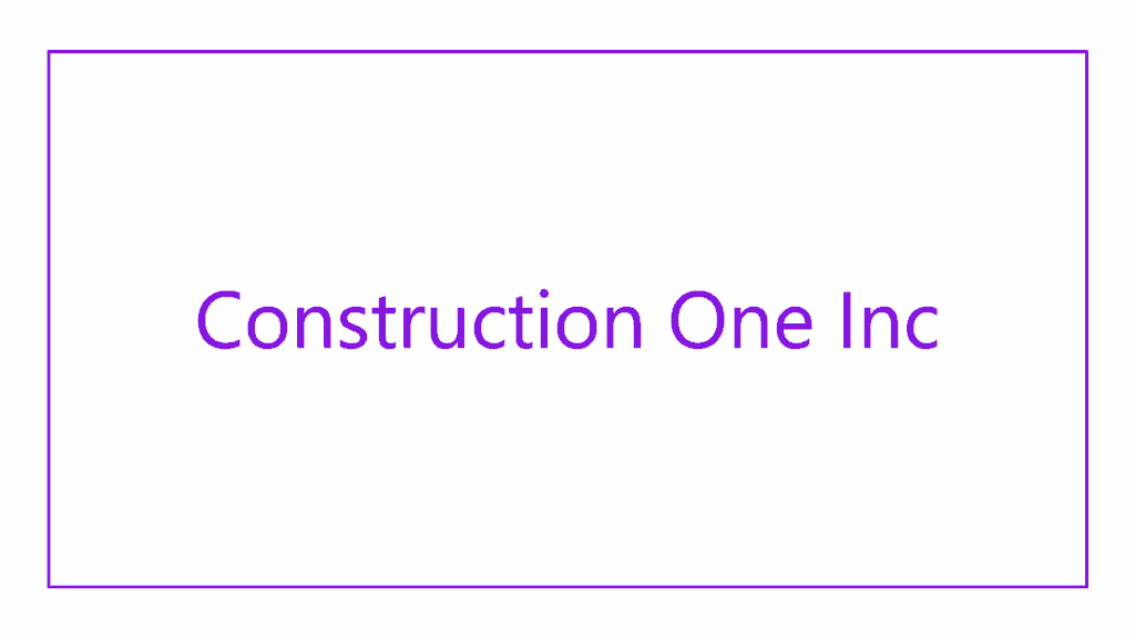 construction-one-inc
